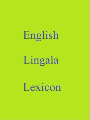 cover image of English Lingala Lexicon